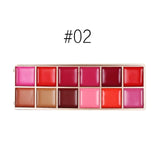 12 Color Lipstick Palette Professional Lip Gloss Palette Long Lasting Moisturizing  Lip Palette Matte Lip Kit Red Matt Lip Stick