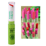 New  12 Pcs Korean Women Cosmetic Makeup Aloe Moisturizing Waterproof Lipstick Rose Color Orange Changing Lipstick Y6 M3