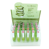 New  12 Pcs Korean Women Cosmetic Makeup Aloe Moisturizing Waterproof Lipstick Rose Color Orange Changing Lipstick Y6 M3