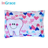 Mykayla's sweet heart Tooth Fairy Pillow for Boy and Girls baby pillow A rating PP cotton inside 21CM*15CM free ship heart printed