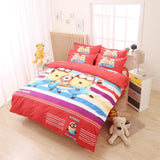 Hello There! 3d Minions Bedding Set Cartoon Hello Kitty Pikachu Mickey Mouse Bed Linen 3-4pcs Bedclothes Twin Full Queen Size Fre