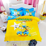 Hello There! 3d Minions Bedding Set Cartoon Hello Kitty Pikachu Mickey Mouse Bed Linen 3-4pcs Bedclothes Twin Full Queen Size Fre