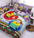 Hello There! 3d Minions Bedding Set Cartoon Hello Kitty Pikachu Mickey Mouse Bed Linen 3-4pcs Bedclothes Twin Full Queen Size Fre
