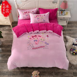 Mickey Mouse cartoon cotton bedding sets Twin/ Queen Size 3pcs/4pcs Sanding fabric super comfortable Give you a warm night