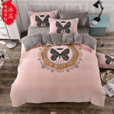 Mickey Mouse cartoon cotton bedding sets Twin/ Queen Size 3pcs/4pcs Sanding fabric super comfortable Give you a warm night