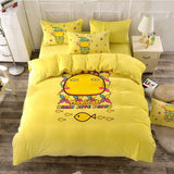 Mickey Mouse cartoon cotton bedding sets Twin/ Queen Size 3pcs/4pcs Sanding fabric super comfortable Give you a warm night