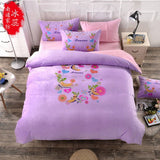 Mickey Mouse cartoon cotton bedding sets Twin/ Queen Size 3pcs/4pcs Sanding fabric super comfortable Give you a warm night