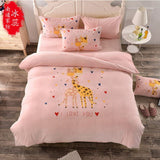 Mickey Mouse cartoon cotton bedding sets Twin/ Queen Size 3pcs/4pcs Sanding fabric super comfortable Give you a warm night