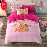 Mickey Mouse cartoon cotton bedding sets Twin/ Queen Size 3pcs/4pcs Sanding fabric super comfortable Give you a warm night