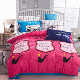 cartoon mickey mouse comforter bedding set bed linen 3d Duvet Cover bed sheet pillowcases Full Queen size bedding sets