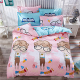 cartoon mickey mouse comforter bedding set bed linen 3d Duvet Cover bed sheet pillowcases Full Queen size bedding sets