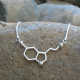 Graces Happy hormone, New trend, Serotonin Molecules, Happiness Signal, 5-ht Pendant Couple The Best Gift for happy hormones